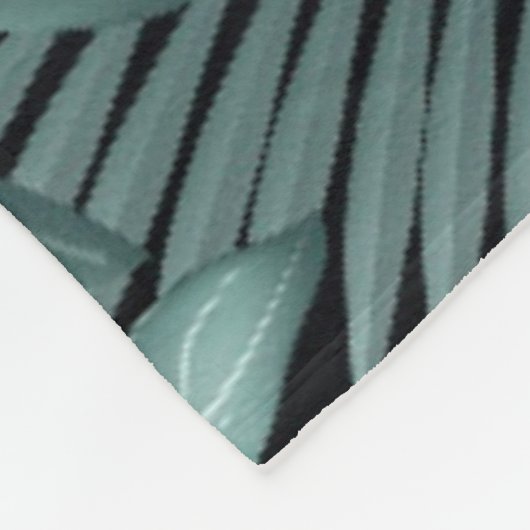 Tropische Blätter 4 Fleecedecke (Ecke)