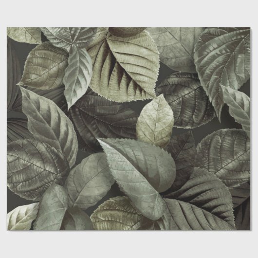 Tropische Blätter 5 Geschenkpapier (Flach)