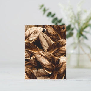 Tropische Blätter 6 Postkarte
