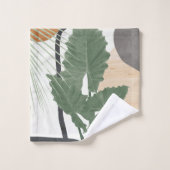 Tropische Blätter Abstrakt Finesse #1 #tropical Badhandtuch Set (Waschlappen)