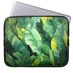 Tropische Blätter Abstrakte Botanische Dschungel N Laptopschutzhülle