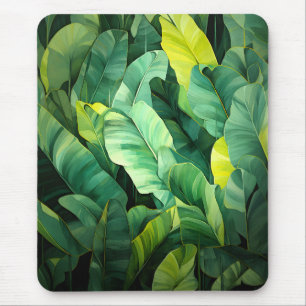 Tropische Blätter Abstrakte Botanische Dschungel N Mousepad