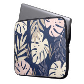 Tropische Blätter: Abstrakte Jungle Print Laptopschutzhülle (Vorderseite Links)