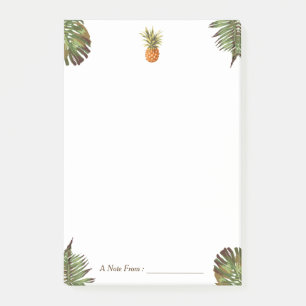 Tropische Blätter Ananas Stilvolle Mehrzweck-Ziele Post-it Klebezettel