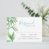 Tropische Blätter Aquarellfarben Antwort UAWG (Stehend Vorderseite)