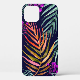 Tropische Blätter. Aquarellfarbene Blätter eines B Case-Mate iPhone Hülle