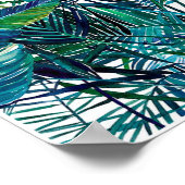 Tropische Blätter Art Print Poster (Ecke)