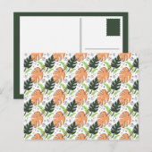 Tropische Blätter auf Postkarte (Vorne/Hinten)