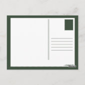 Tropische Blätter auf Postkarte (Rückseite)