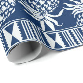 Tropische Blätter aus Hibiskus Geschenkpapier (Rolleneckpunkt)