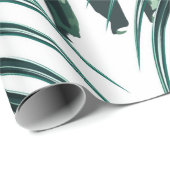 Tropische Blätter aus Palmen, Blätter aus dem Dsch Geschenkpapier (Rolleneckpunkt)