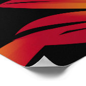 Tropische Blätter aus Palmen, Blätter aus dem Dsch Poster (Ecke)