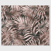 Tropische Blätter aus Palmen, Dschungel. Vintages Geschenkpapier (Flach)