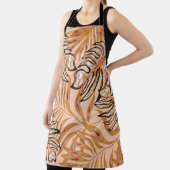 Tropische Blätter aus Palmen, Dschungel. Vintages  Schürze (InSitu)