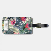 Tropische Blätter aus Palmen Gepäckanhänger (Rückseite horizontal)