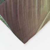 Tropische Blätter aus Palmen, handgezeichnet 3D-Il Fleecedecke (Ecke)