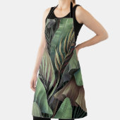 Tropische Blätter aus Palmen, handgezeichnet 3D-Il Schürze (InSitu)