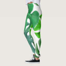 Tropische Blätter aus Palmen Leggings