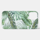 Tropische Blätter aus Palmen, Monstera, Bananenbla Case-Mate iPhone Hülle (Rückseite (Horizontal))