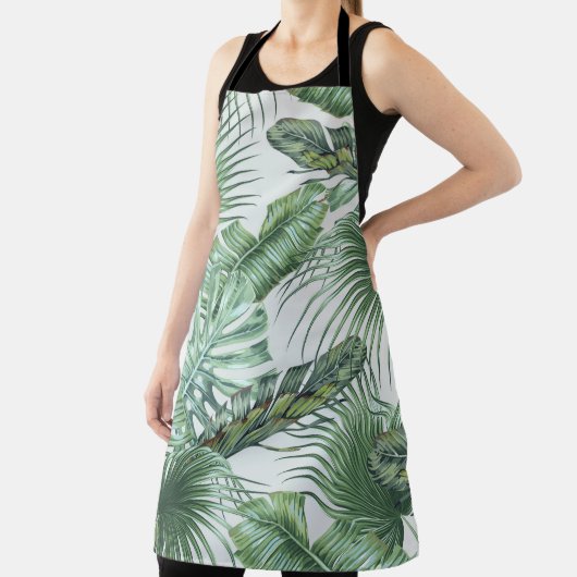 Tropische Blätter aus Palmen, Monstera, Bananenbla Schürze (InSitu)