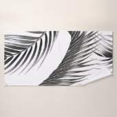 Tropische Blätter aus Palmen, nahtlos blumengeschm Badehandtuch (Badehandtuch)