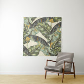 Tropische Blätter aus Palmen, Seeschwalbe Wandteppich (Beispiel)