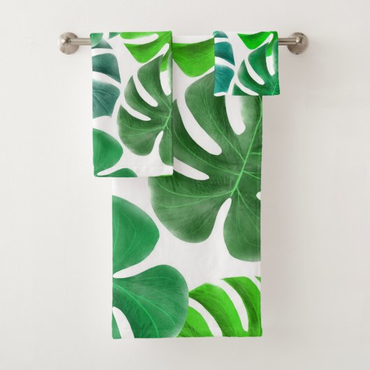 Tropische Blätter Badhandtuch Set (Insitu)