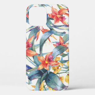 Tropische Blätter Blumen Vintage Botanisch Case-Mate iPhone Hülle