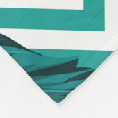 Tropische Blätter: Blumenmuster nahtlos. Fleecedecke (Ecke)