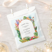 Tropische Blätter Blumenstrände Hochzeit Geschenktütchen (Ausgeschnitten)