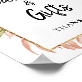 Tropische Blätter Bogenrahmen Karten und Geschenkz Poster (Ecke)