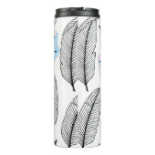 Tropische Blätter. Botanisches nahtloses Muster. V Thermosbecher (Rückseite)