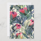 Tropische Blätter Brautparty Hochzeit Einladung (Rückseite)