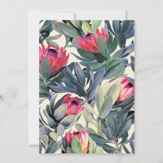 Tropische Blätter Brautparty Hochzeit Einladung (Rückseite)