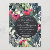 Tropische Blätter Brautparty Hochzeit Einladung (Vorne/Hinten)