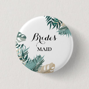 Tropische Blätter Button