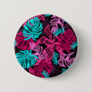 Tropische Blätter Button