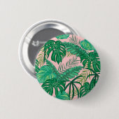 Tropische Blätter Button (Vorne & Hinten)