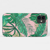 Tropische Blätter Case-Mate iPhone Hülle (Rückseite (Horizontal))