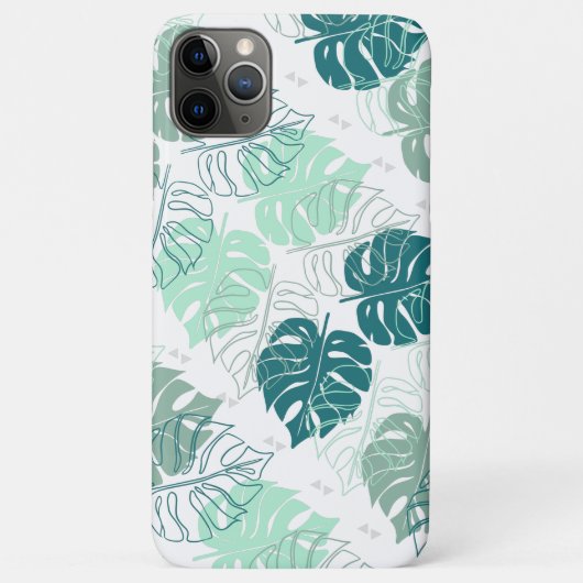 Tropische Blätter Case-Mate iPhone Hülle (Rückseite)