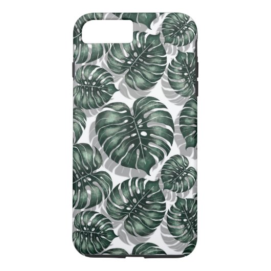 Tropische Blätter Case-Mate iPhone Hülle (Rückseite)