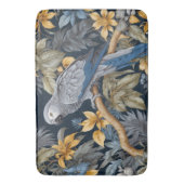 Tropische Blätter des Afrikanischen Grauen Papagei Badematte (Vorderseite Vertikal)