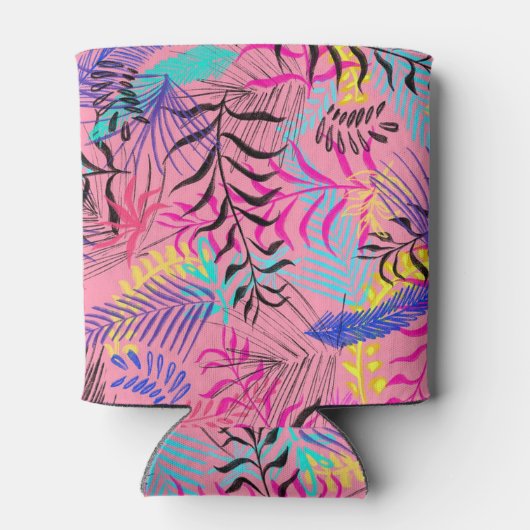 Tropische Blätter Dosenkühler (Rückseite)