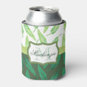 Tropische Blätter Dosenkühler (Kanne Vorderseite)