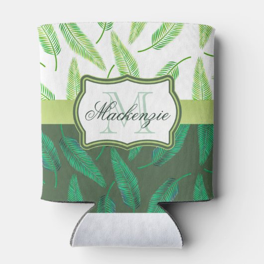 Tropische Blätter Dosenkühler (Rückseite)