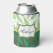 Tropische Blätter Dosenkühler (Kanne Rückseite)