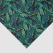 Tropische Blätter Dschungelblätterdekoupage Seidenpapier (Ausschnitt)