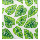 Tropische Blätter Duschvorhang (Vorderseite)