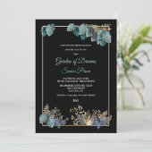 Tropische Blätter - Einladung (Stehend Vorderseite)