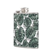 Tropische Blätter Flachmann (Links)